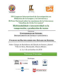 tercera circular convocatoria en pdf