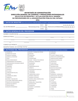 Padr&oacute;n de Proveedores - Gobierno del Estado de Tamaulipas