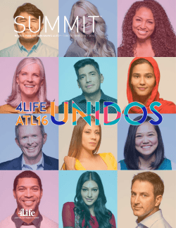 revista para distribuidores 4life&reg; &bull; tercer trimestre