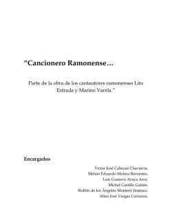&ldquo;Cancionero Ramonense&hellip;