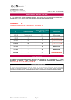 Concurso 1031- Director/a Sala Verdi