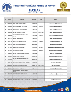 base de datos docentes
