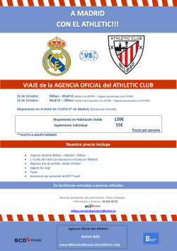 Nuestro precio incluye VIAJE de la AGENCIA OFICIAL del