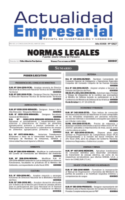 normas legales - Actualidad Empresarial