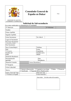 Consulado General de Espa&ntilde;a en Dakar