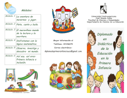 Diplomado en Did&aacute;ctica de la Educaci&oacute;n en la Primera Infancia