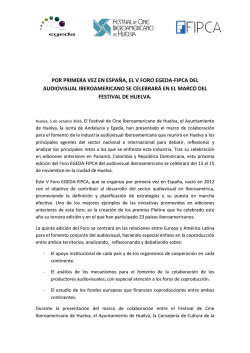 por primera vez en espa&ntilde;a, el v foro egeda‐fipca del audiovisual