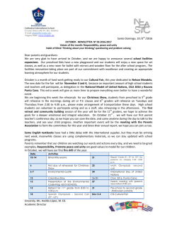 Santo Domingo, 10 /3rd /2016 Dear parents and guardians: We are