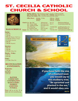 Please support those listed in the back pages of our bulletin