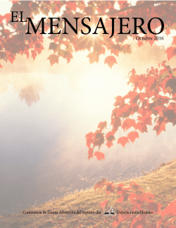 EL MENSAJERO Oct. 2016 - Departamento Hispano Conferencia