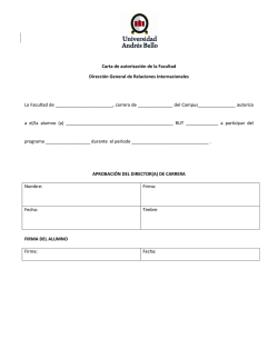 Carta de autorizaci&oacute;n de la Facultad Direcci&oacute;n General de