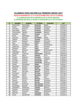 Descargar Lista Primero Medio