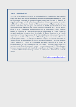 Curr&iacute;culum vitae - Universidad Aut&oacute;noma del Estado de Hidalgo