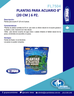 fl7504 plantas para acuario 8&rdquo; (20 cm ) 6 pz.