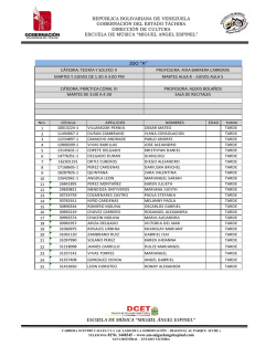 nominas y horarios - Escuela de Musica Miguel &Aacute;ngel Espinel