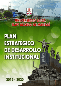 PEDI- ULEAM 2016 &ndash; 2020 - Universidad Laica Eloy Alfaro de Manabi