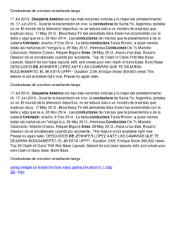 Conductoras de univision ense&ntilde;ando tanga