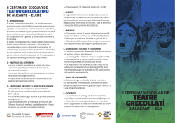 teatre grecollat&iacute; - VEU - Universidad de Alicante