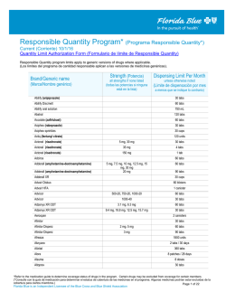 Informaci&oacute;n sobre el Programa Responsible Quantity