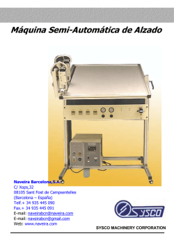 M&aacute;quina de alzado manual