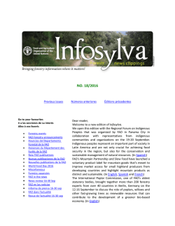 Nueva edici&oacute;n - Food and Agriculture Organization of the United