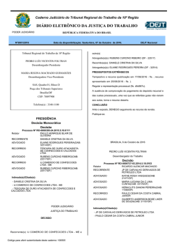 DI&Aacute;RIO ELETR&Ocirc;NICO DA JUSTI&Ccedil;A DO TRABALHO