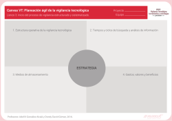 Lienzo 3. Incio del proceso de vigilancia estructurado y