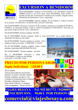 excursion a benidorm - Viajes