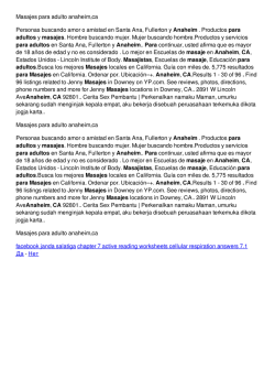 Masajes para adulto anaheim,ca