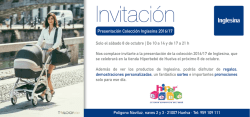 Invitaci&oacute;n presentaci&oacute;n colecci&oacute;n Inglesina 2016/17