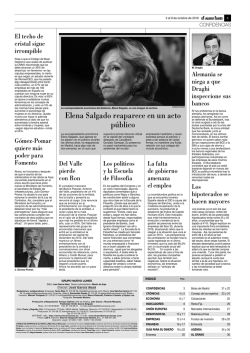 Elena Salgado reaparece en un acto p&uacute;blico