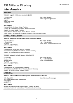 Affiliates Directory