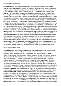 Clasificado de orange county