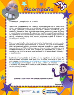 &iexcl;Vamos a viajar juntos por este pentagrama musical!