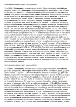Como tomar clonazepam para provocar aborto