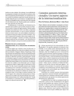 Un nuevo aspecto de la internacionalizaci&oacute;n