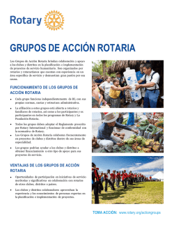 Grupos de Acci&oacute;n Rotaria