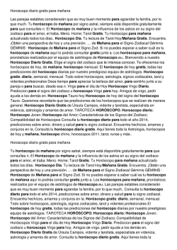 Horoscopo diario gratis para ma&ntilde;ana