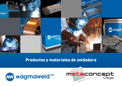 Productos y materiales de soldadura