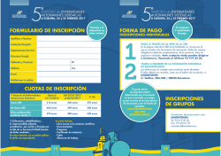 FORMULARIO DE INSCRIPCI&Oacute;N FORMA DE PAGO CUOTAS DE