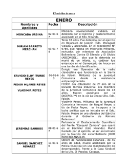 todas las efem&eacute;rides del mes de enero