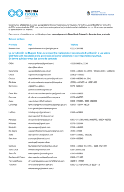 La jurisdicci&oacute;n de Buenos Aires se encuentra