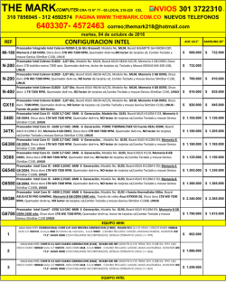 Listado de Precios de PC