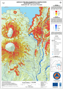 amenaza por deslizamientos e inundaciones