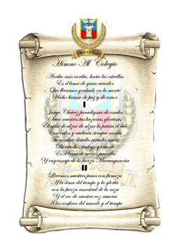 Himno Al Colegio - colegio jorge chavez marangani