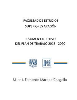 M. en I. Fernando Macedo Chagolla FACULTAD DE ESTUDIOS