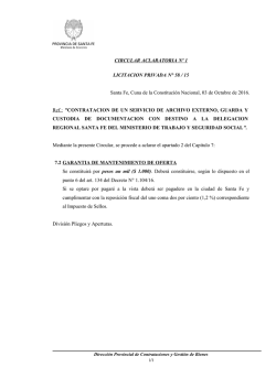 circular aclaratoria - Gobierno de Santa Fe