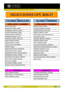 Selecciones de Voleibol