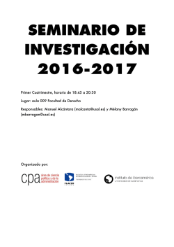 seminario de investigaci&oacute;n 2016-2017