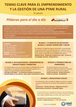 Temas clave - Emprende Rural